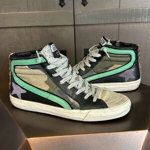 Golden Goose Slide ✨ Camo & Glitter / 38